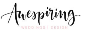awespiring weddings and design logo