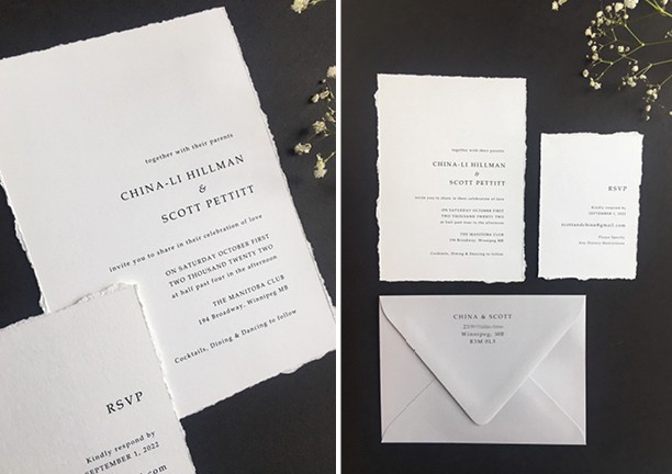 Karta House wedding invitations Manitoba