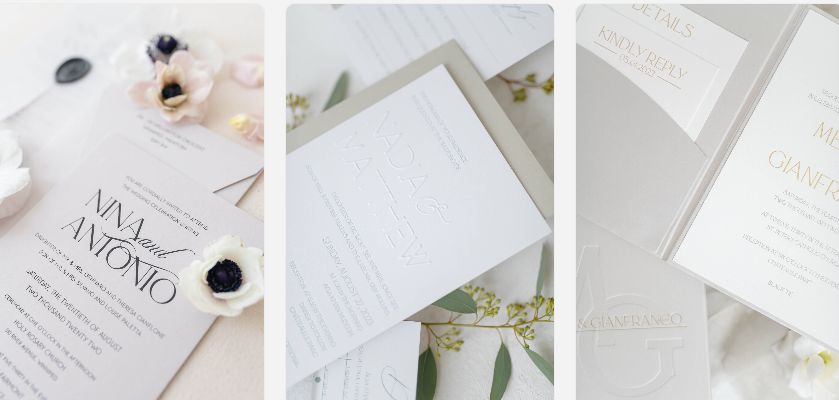So Pretty In Print wedding invitations Ontario